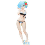 Re Zero Starting Life in Another World Summer Beach Ver. Rem Figure Sega