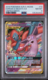 Espeon & Deoxys GX 73/236 PSA 8