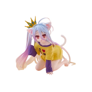 No Game No Life Shiro Desktop Cute Cat Ear T-Shirt Ver. Figure Taito