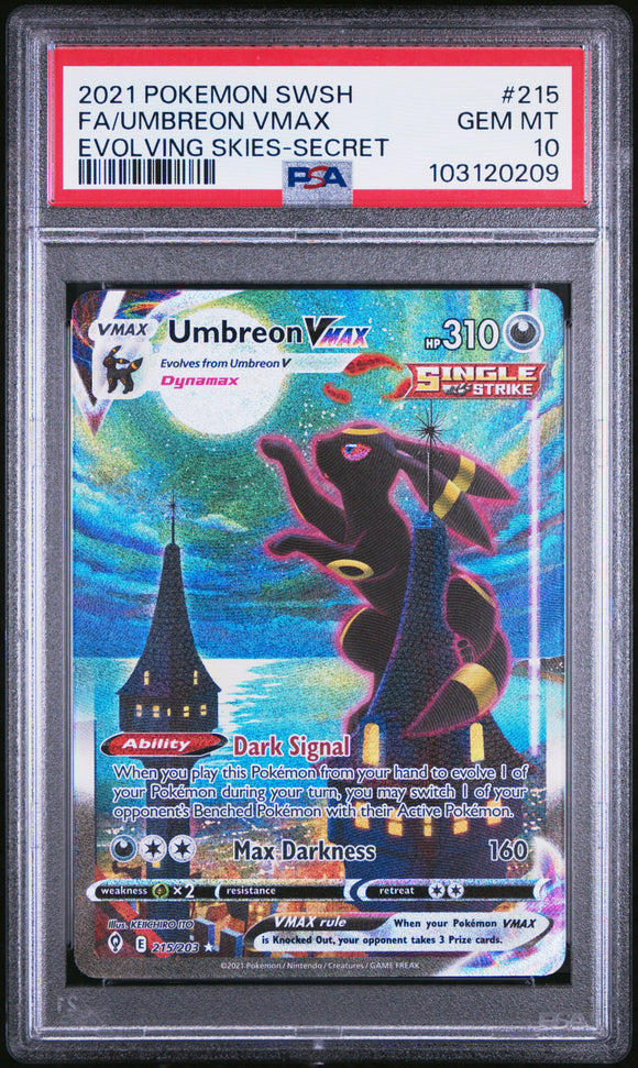 Umbreon 215/203 Psa 10