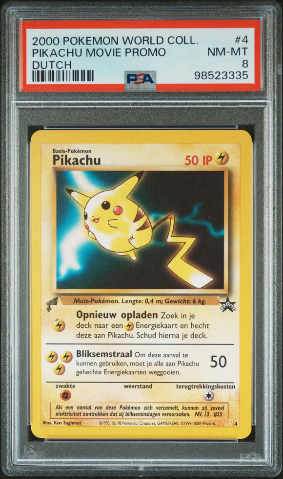 Pikachu Movie Promo Dutch Psa 8