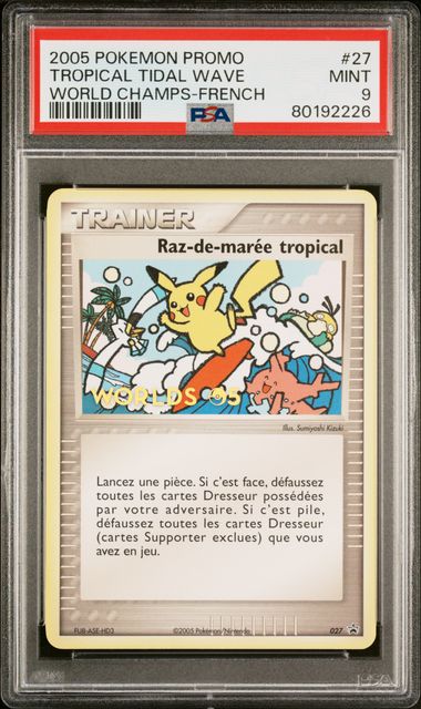 Tropical Tidal Wave World Champs-French Psa 9 – Pokidoll Collectables