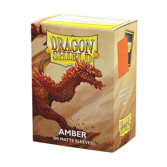 Dragon Shield Amber Matte Sleeves 100 Pack