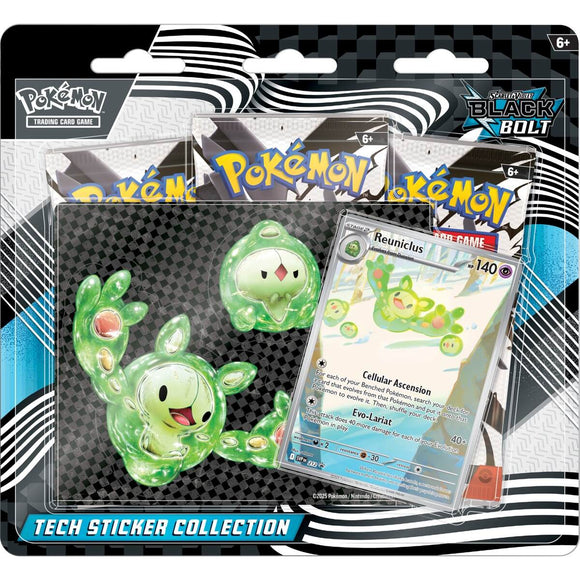 Pokemon TCG: Scarlet & Violet— Black Bolt Tech Sticker Collection
