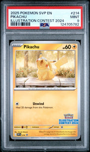 Pikachu SVP214 Psa 9
