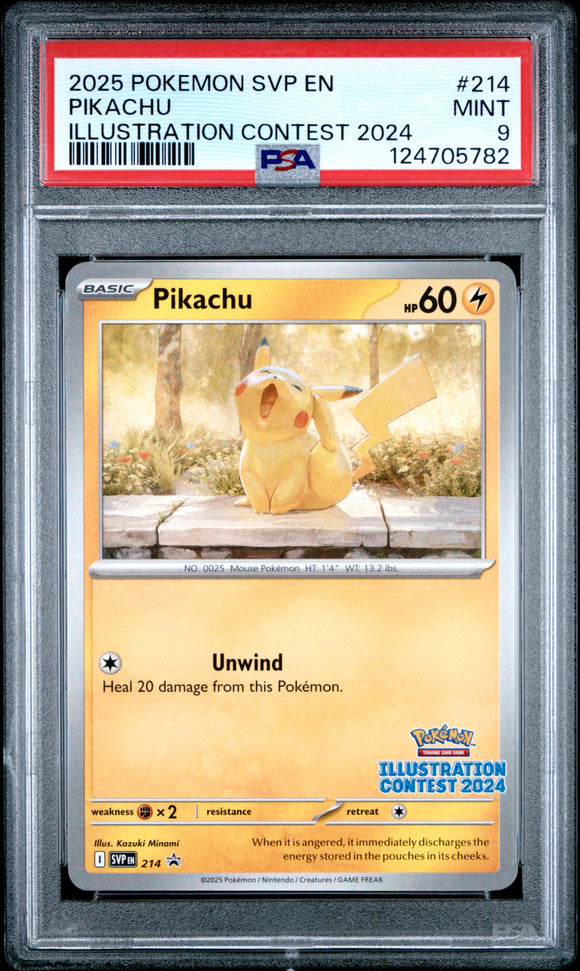 Pikachu SVP214 Psa 9