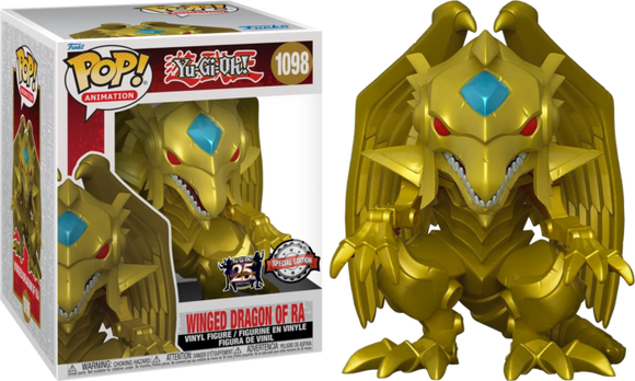 Funko Pop! Super: Yu-Gi-Oh! Winged Dragon of Ra Metallic 6-In GameStop Exclusive
