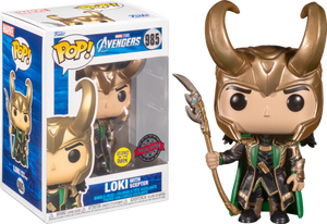 The Avengers - Loki with Scepter Glow in the Dark Pop! Vinyl Figure (RS) #985