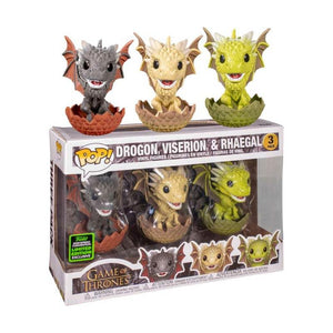 ECCC 2020 - Game of Thrones - Drogon, Viserion & Rhaegal in Eggs Pop! 3-Pack(RS)