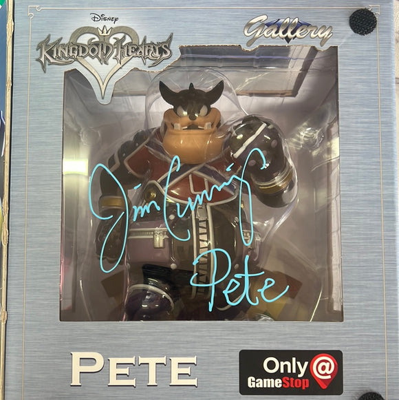 Signed Disney Kingdom Hearts Gallery Gamestop Exclusive Pete Statue Diamond Select Toys