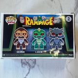 Rampage - George, Lizzie & Ralph 8-bit Pop! Vinyl, 3 Pack