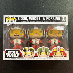 Biggs, Wedge & Porkins Funko Pop Vinyl Figure 3 Pack Star Wars