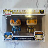 Funko POP Heroes Figure : DC Super Heroes 2 Pack Blue Beetle & Booster Gold