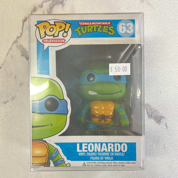 Teenage Mutant Ninja Turtles #63 Pop! Television Leonardo Box Damage