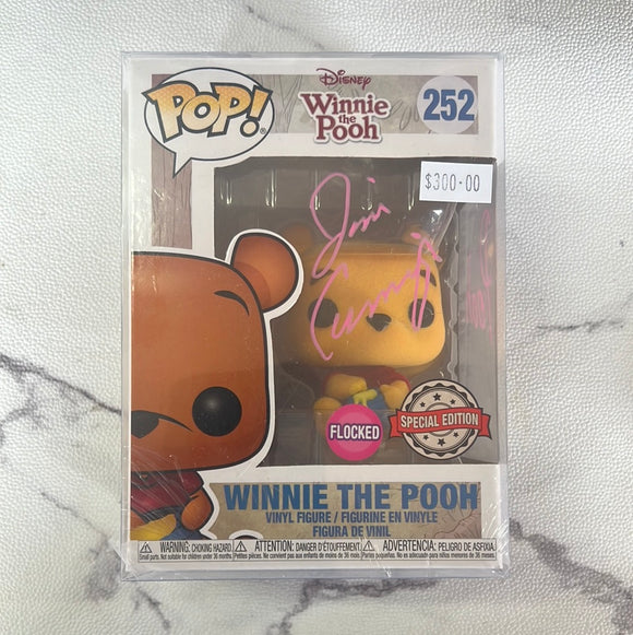 Signed Disney Winnie The Pooh Flocked #252