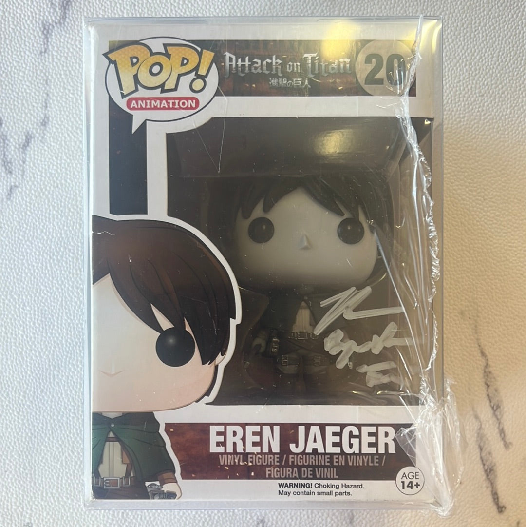 Signed Attack On Titan Eren Jaeger Black And White #20 – Pokidoll ...