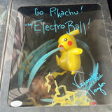 Signed Pokemon Deluxe Collectors Figure Pikachu 1/10 Scale