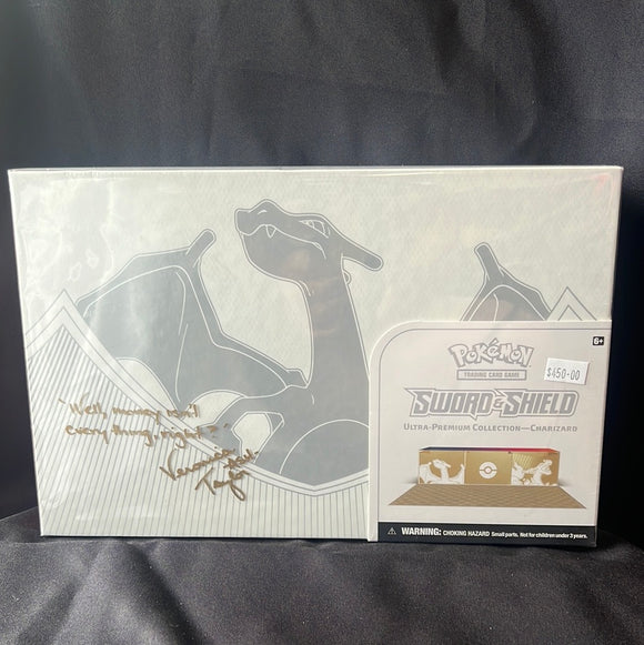 Signed Pokémon TCG Charizard Sword & Shield Ultra-Premium Collection