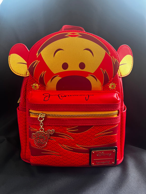 Signed Loungefly Winnie the Pooh - Tigger Chinese New Year Mini Backpack