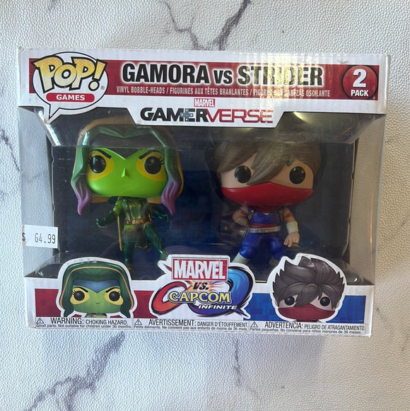 Pop Games Marvel vs. Capcom Gamora vs Strider 2 pack figure