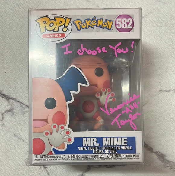 Signed Pokemon - Mr Mime Pop! Vinyl #582