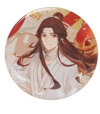 《天官赐福》Animated double flash silver tinplate badge Koi around the island shadow Xie Lian Badge