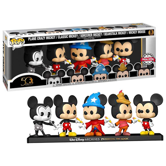 Disney 50th Anniversary Mickey Mouse 5 Pack Special Edition