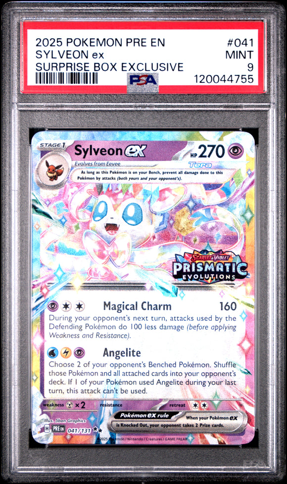 Sylveon Ex 041/131 Psa 9