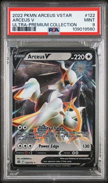 Arceus V 122/172 Psa 9 Metal