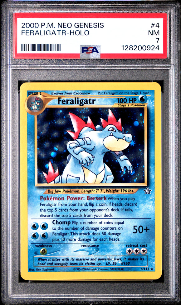Feraligatr-Holo 4/111 Psa 7