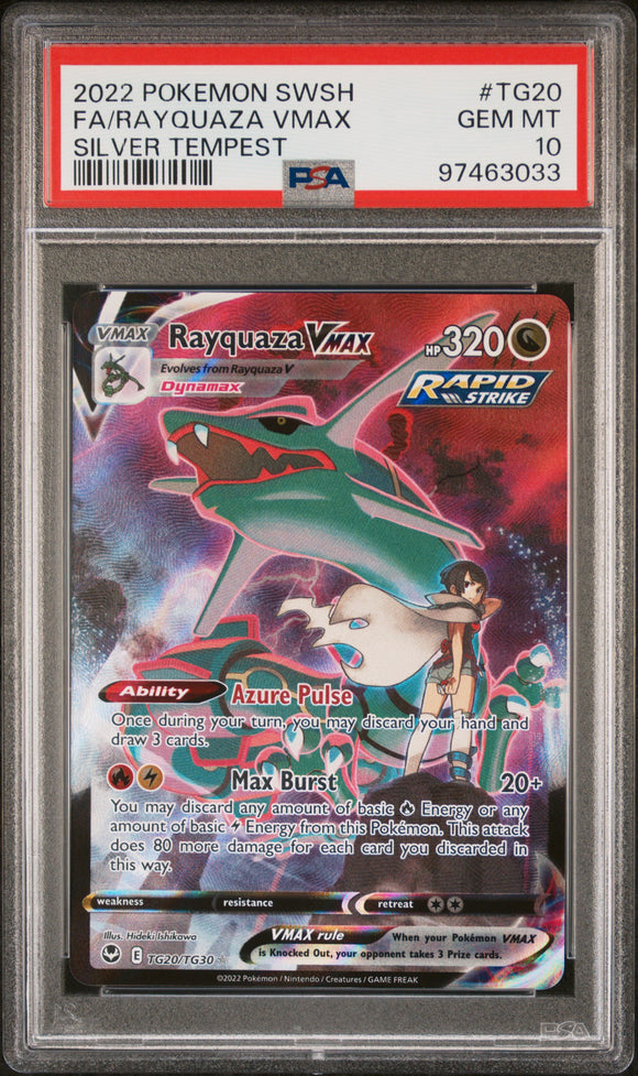 Rayquaza Vmax TG20/TG30 Psa 10