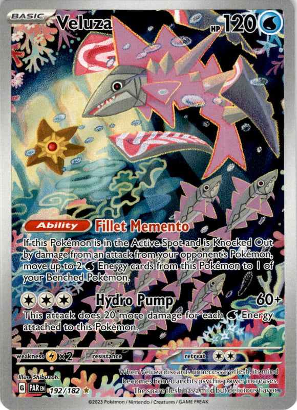 veluza pokemon card value - Sv4K - Ancient Roar 026/066 Weakness / Resistance / Retreat Cost Veluza ex 043/159 Sv09: Journey