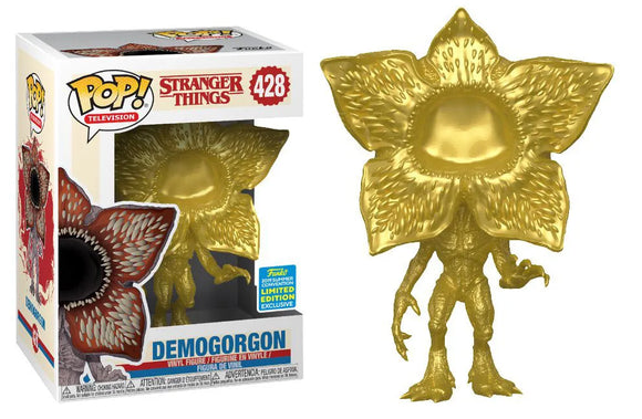 Stranger Things Demogorgon Metallic Gold 428 Pop Vinyl Funko SDCC 2019