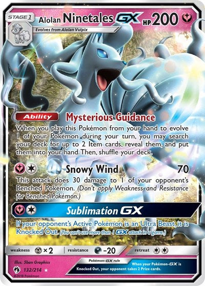 ALOLAN NINETALES GX 132/214