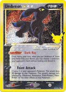 Umbreon Gold Star 17/17 Celebrations Pokemon