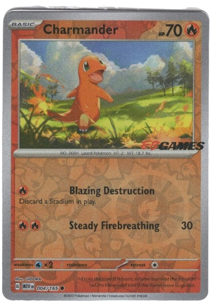 CHARMANDER 004/165 EBGAMES