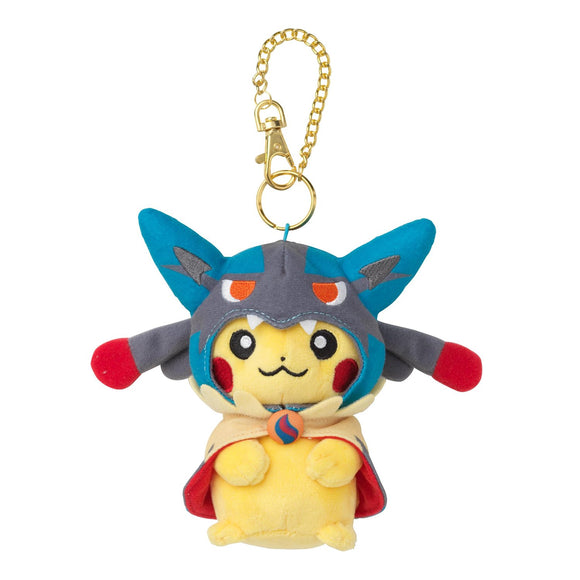 Pikachu in the Mega Lucario Poncho Keychain - Pokemon Center