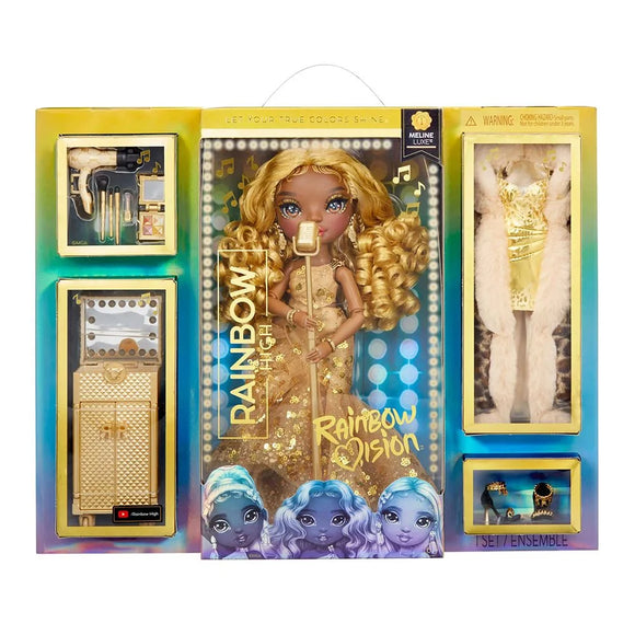 Rainbow High Rainbow Vision Divas Meline Luxe Doll & Accessories Gold