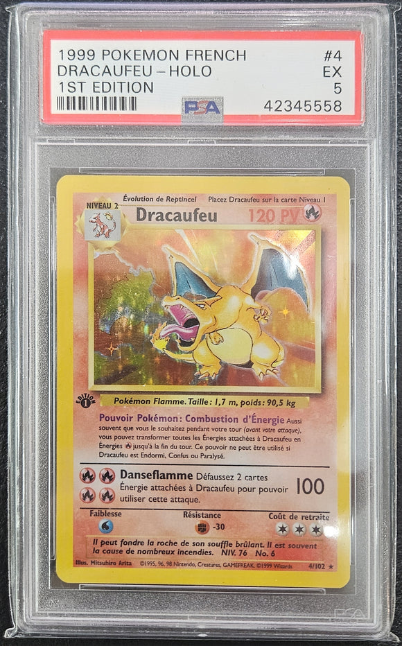 Charizard - Holo - French  1st ed Psa 5