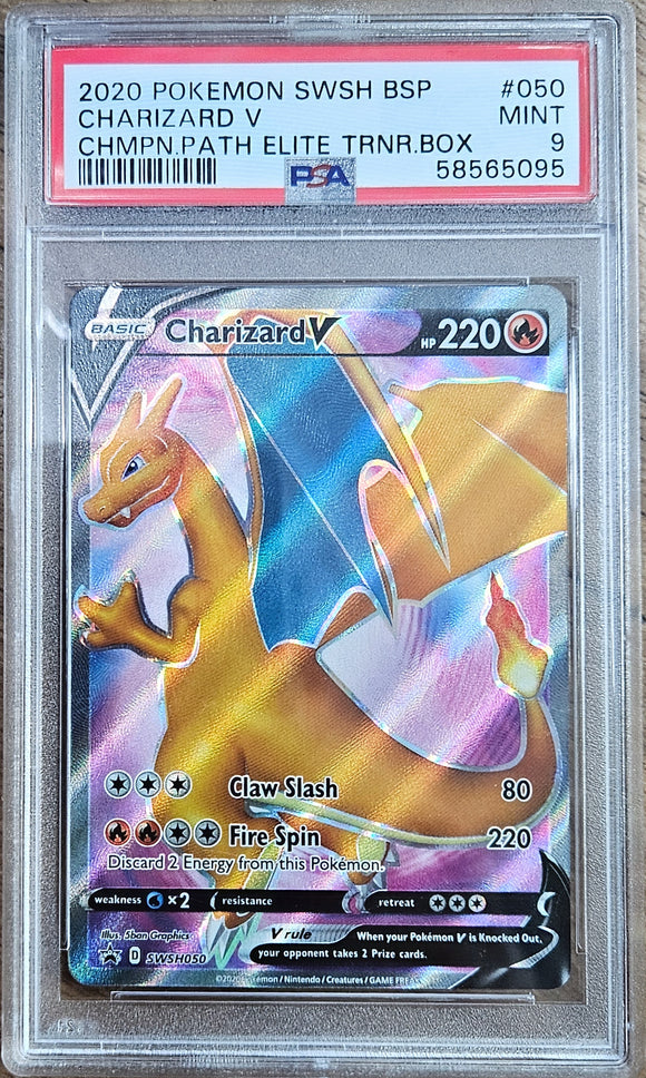 Charizard V SWSH050 Psa 9