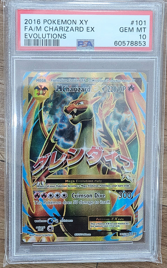 Charizard Ex 101/108 Psa 10
