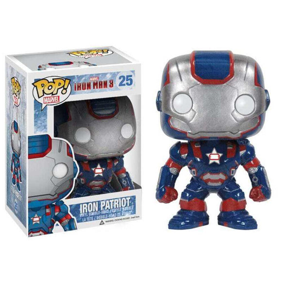 Marvel Funko Pop - Iron Patriot - Iron Man 3 - No. 25