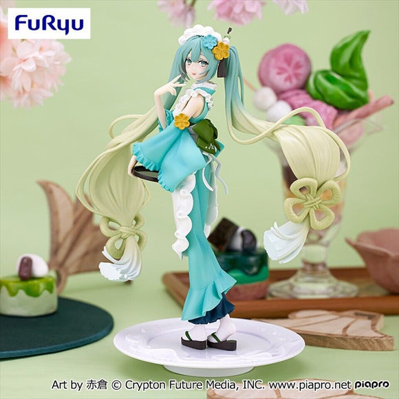 FuRyu Excood Creative Figure SweetSweets Hatsune Miku Matcha Parfait Hakka