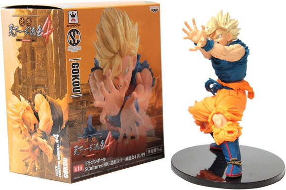 Dragon Ball Scultures Big Modeling Tenkaichi Budokai 4 Super Saiyan Goku Figure