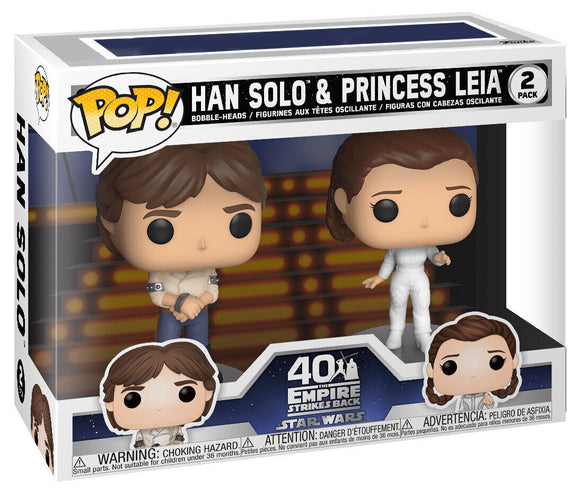 Funko POP! Star Wars #46770 Han Solo & Princess Leia 2 Pack
