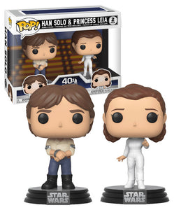 Funko POP! Star Wars #46770 Han Solo & Princess Leia 2 Pack