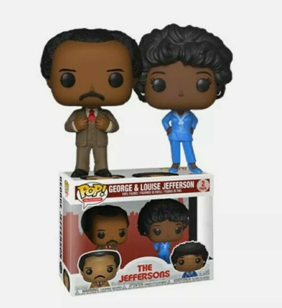 The Jeffersons - George & Louise Jefferson Pop! Vinyl (2 Pack)