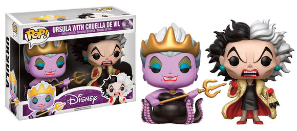 Ursula with Cruella De Vil POP! Disney 2-Pack Set Vinyl Figur Funko