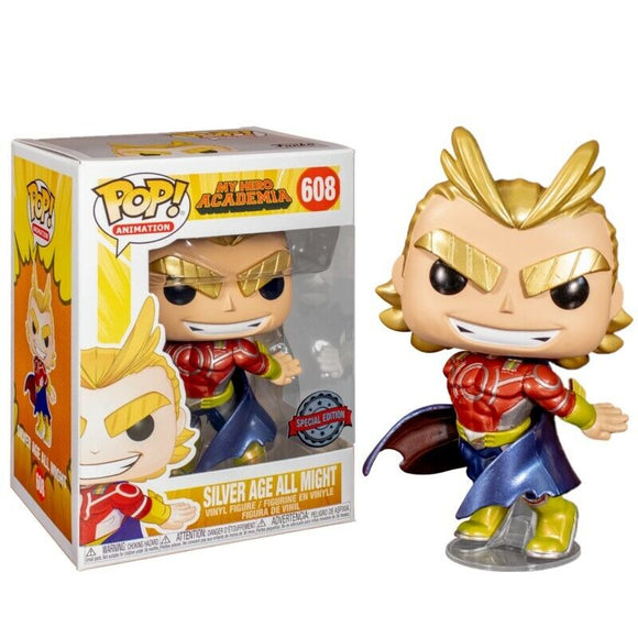 Funko POP! Vinyl Figure - 608 My Hero Academia - Silver Age All Might (Metallic)