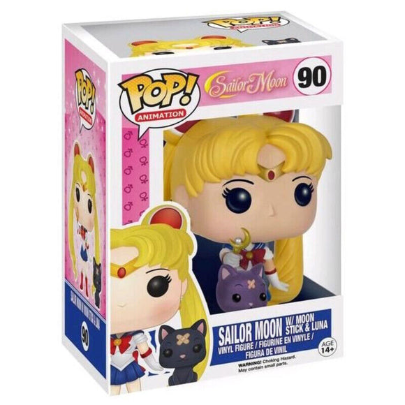 Funko Pop! Vinyl Animation Anime Sailor Moon With Stick And Moon Exclusive #90